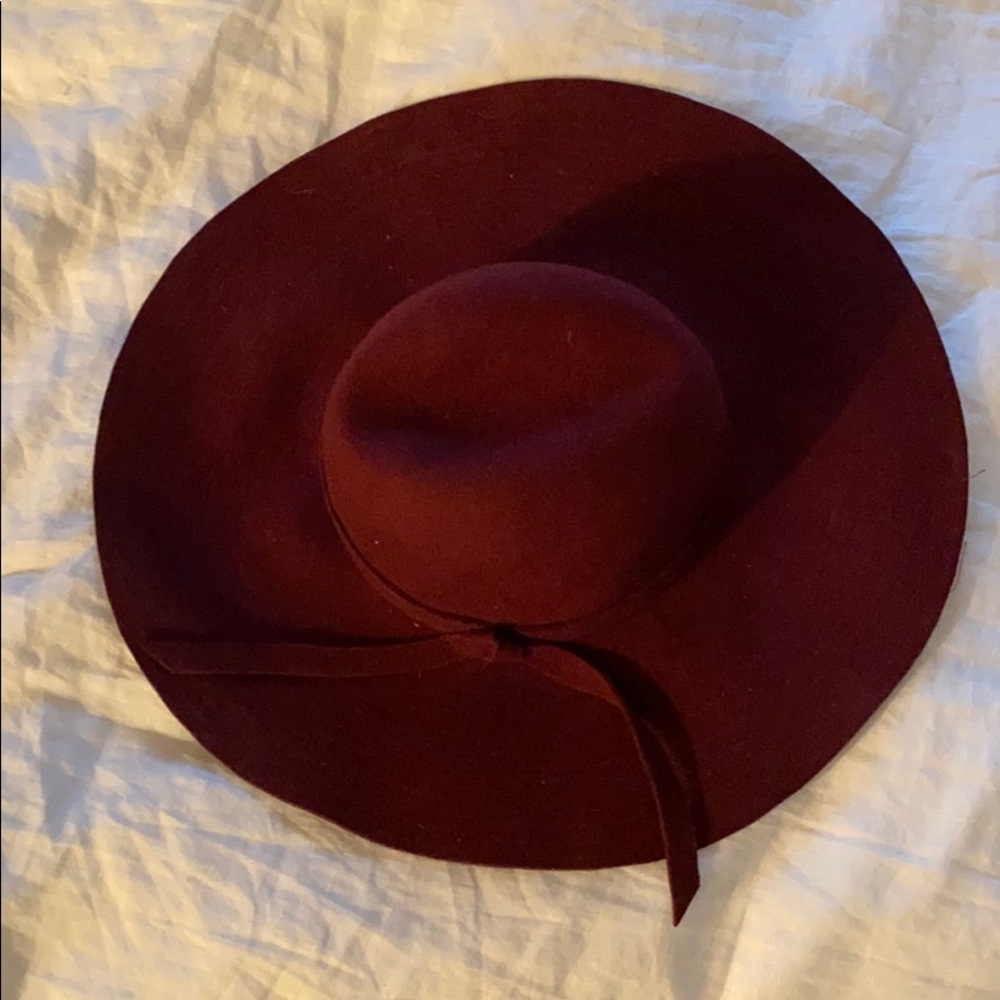 Floppy Red Wool hat